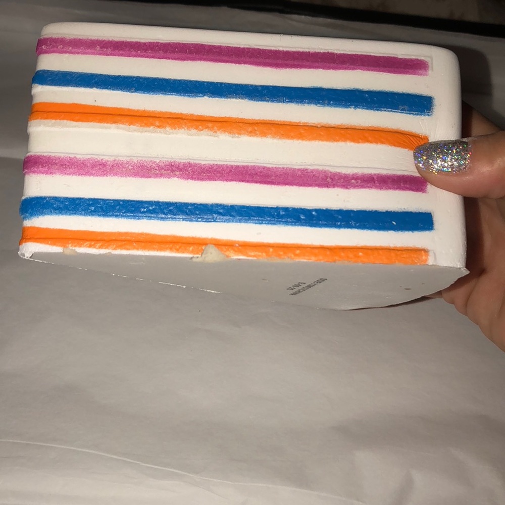 Birthday cake squishy has very small tear - Picture 2 of 4